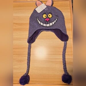 DISNEY Purple Cheshire Cat Knit Hat